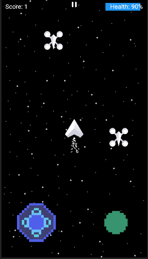 Flutter Spacescape Game